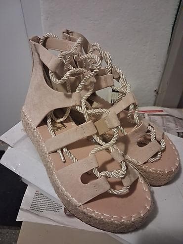 NOVE Ženske espadrile sandale na platformu - Model