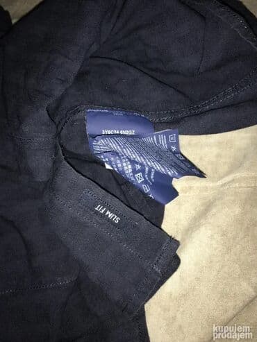 Ski clothing: Shirt Long sleeves, L, Giorgio Armani, color - Blue, Cotton — 5