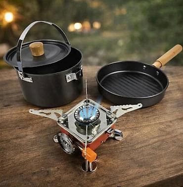 Kamping set za kuvanje – “Cooking Set Out of Doors” (model YK-100) na lalafo.rs Kamping set za kuvanje – “Cooking Set Out of Doors” (model YK-100)