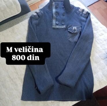 Pletena muška džemper-majica sa visokim kragnom u tamnoplavoj boji na lalafo.rs Pletena muška džemper-majica sa visokim kragnom u tamnoplavoj boji