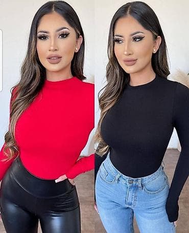 Bluza zatvoren dekolte sa elastinom