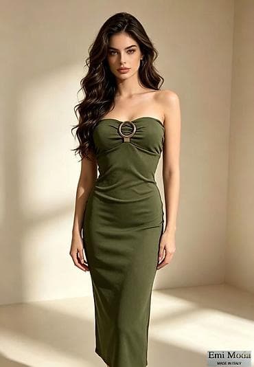 top korseti: Elegantna ženska haljina bez naramenica – Emi Moda, Made in Italy 1800 — 5