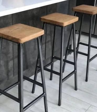 simpo stocici: Šank stolica, metal-drvo Mogucnost odabira dimenzije, vrsta drveta i — 2