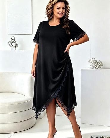 elipsa zenski kompleti: Elegantna ženska haljina za punije dame Model za punije dame Vel: XL — 2