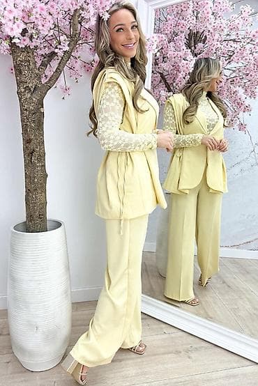 Underwear: 🔥Ženski komplet – prsluk sako kroja + široke pantalone - Elegantan — 6