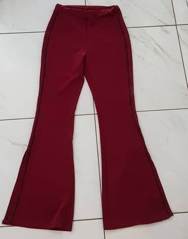 kompleti pantalone i prsluk: Bordo zvonaste pantalone Imaju elastinaodgovaraju za M — 1