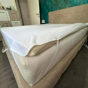 simpo dusek za trosed: Bela zaštitna navlaka za dušek, dizajnirana da se lako postavi i — 3