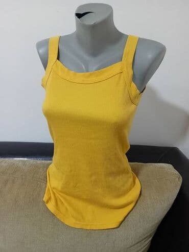 c a basic majice: S (EU 36), Cotton, color - Yellow — 1