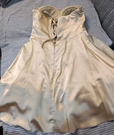 new yorker odeca: M, color - Beige, Cocktail, Without sleeves — 3