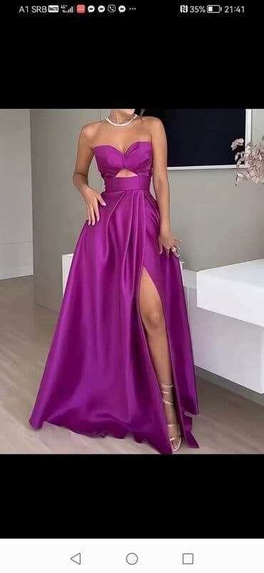 crop top c a: One size, color - Purple, Evening, Without sleeves — 1