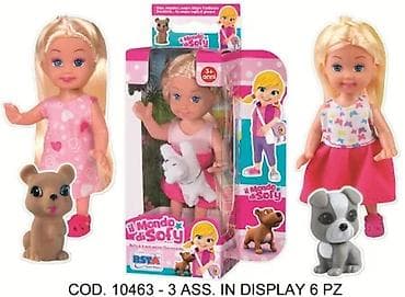 Dolls & Accessories: Sofy lutka set 104632 RS-1-60 🧸 Sofy lutka sa psom – set za igru sa — 1