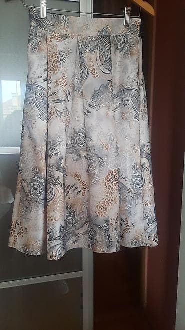 suknja sa tilom: M, Maksi, bоја - Siva — 9