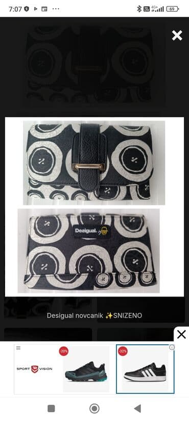 rajfovi za kosu h m: Ženski novčanik, Desigual, Materijal: Veštačka koža — 2