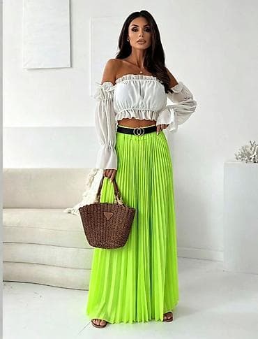 Suknje: 04. Plisirane suknje Prelepe boje💚💛🧡💙🩷❤️ S M L XL Cena : 2.200 dinara — 10