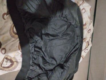 lidl donji veš: Muška kožna jakna, crna, klasičan bomber/aviator stil. - Materijal — 4