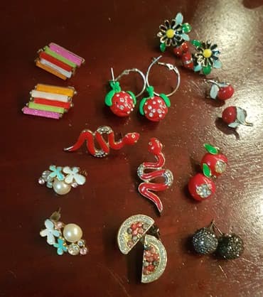 srebrne mindjuse zvezdice: Screwback earrings — 1