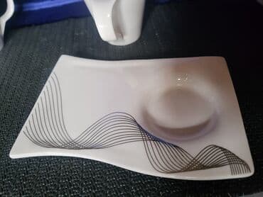 solje za caj: Vintaz,nove roland,nemacke solje za kafu. Solje pun porcelan — 8