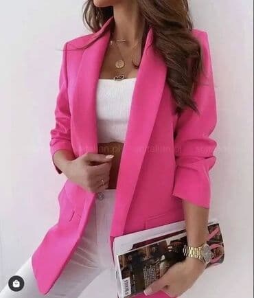 Men's Clothing: Ženski blazer – elegantan, bez kopčanja, sa lagano strukiranim krojem — 2