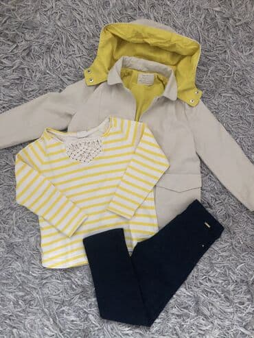 sal i kapa komplet za devojcice: Zara, Set: Trousers, Sweatshirt, Jacket, 110-116 — 2