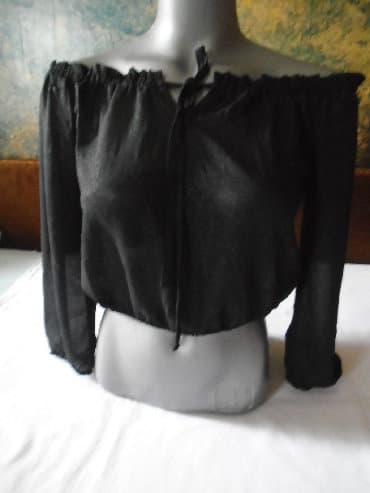 tunika boho style: XS (EU 34), bоја - Crna — 2