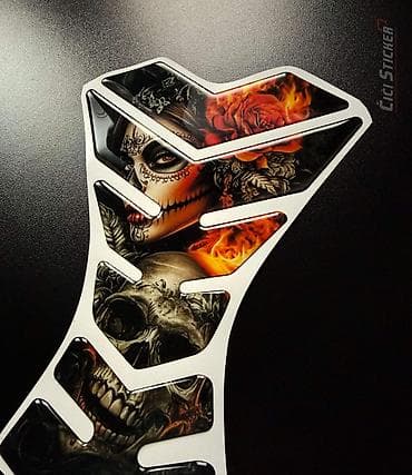 Ostala vozila: Skeletor Girl Tank pad - Stitnik rezervoara - 3D -2734 Tank pad — 2