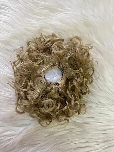 lil solid cena: Umetak/punđa od kovrdžave kose – sintetički pramenovi na elastičnoj — 6