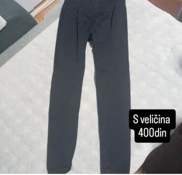 Women's Clothing: Ženske helanke u crnoj boji, sa visokim strukom i naglašenim dizajnom — 1