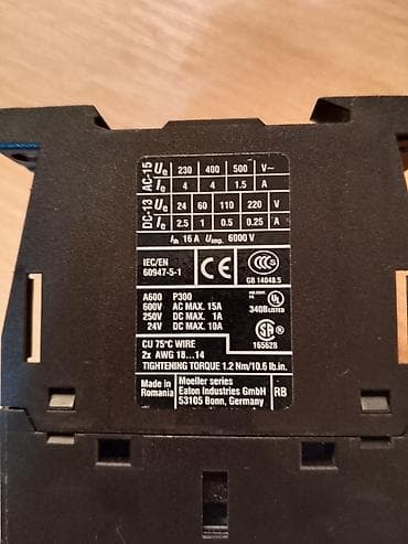 alat na prodaju: Eaton/Moeller kontaktor sa pomoćnim kontaktima Modeli/oznaka: - — 2