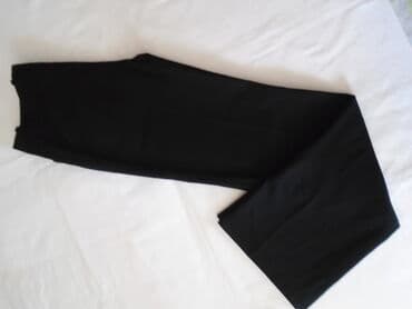 pantalone push up: H&M crne poslovne pantalone, intenzivno crne, elegantne, klasične — 6