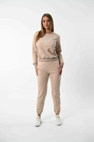 tech fleece zuti: Ženska dukserica žute boje sa dugim rukavima i okruglim izrezom — 30