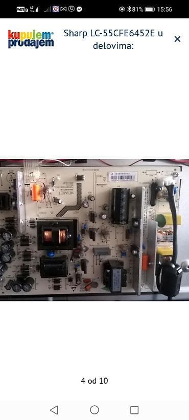 cetka za ispravljanje kose cena: Sharp LC-55CFE6452E – delovi Dostupni originalni delovi sa modela — 5