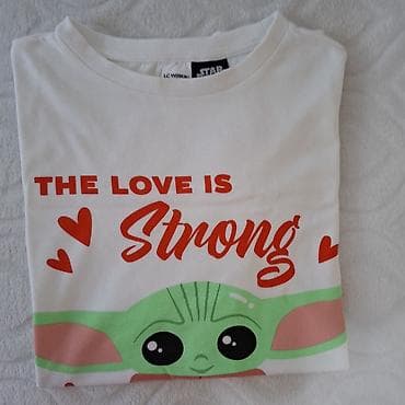 Kids' Clothes: Majica Star Wars – Baby Yoda “The love is strong with this one”LC — 2