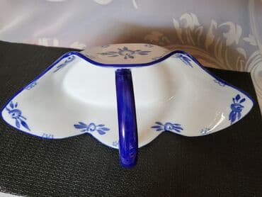 vece solje: Porcelanska,nova,vintaz korpa,rucno oslikana. Nova veca korpa — 10