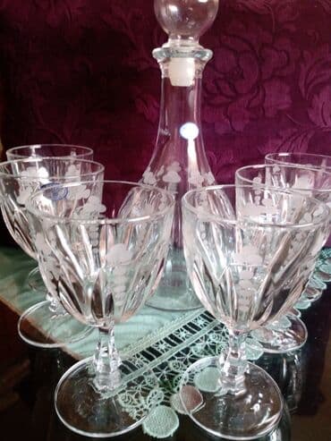 kristalne čaše prodaja: Bohemija servis za vino,kristal,led kristal,brusen kristal. iz — 4