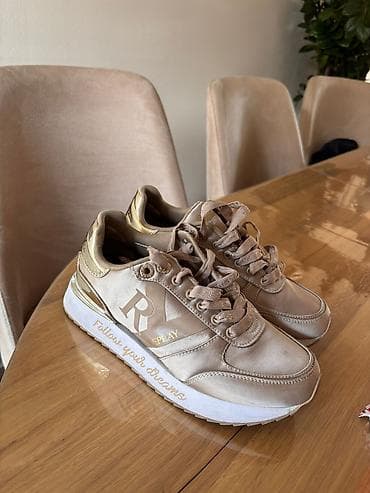 dsquared patike cena: Karl Lagerfeld bele patike – low-top model sa platformom i riplej oba — 8