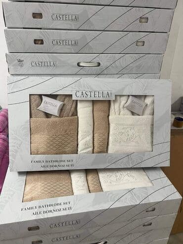 stikeri za badnji dan: FAMILY BATHROB SET, Pamucni Turski set bade mantila sadrzi: 2 bade — 2