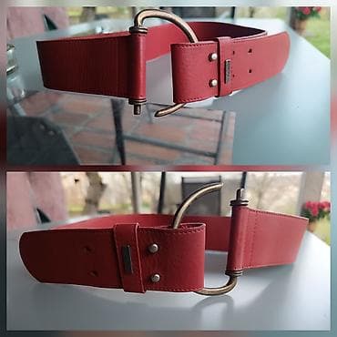 RASPRODAJA!!Ženski široki kaiš u boji korala/riđkasto-crvenoj. - na lalafo.rs RASPRODAJA!!Ženski široki kaiš u boji korala/riđkasto-crvenoj. -