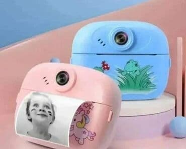 Fotoaparati: Dečija instant kamera u roze boji, idealna za male fotografe. Kamera — 5
