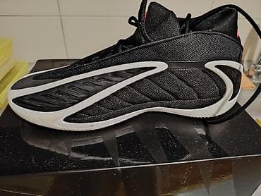 premiata 39: Adidas Anthony Edvards muške košarkaške patike – crno/belo izdanje — 3