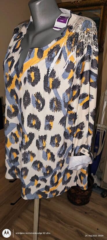 crvene tunike: 5XL (EU 50), Polyester, Animal, color - Multicolored — 6