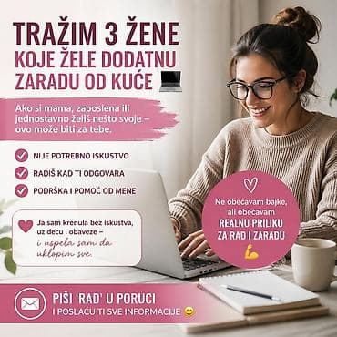 dodatni posao srbija: Posao od kuće – prilika za dodatnu zaradu za žene Tražim 3 žene koje — 1