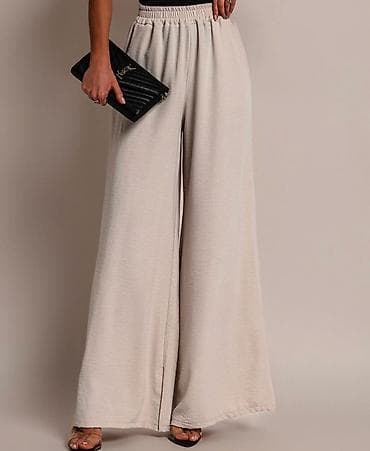 ✅Ženske široke pantalone sa elastinom u struku
✅1800 din 
S M L