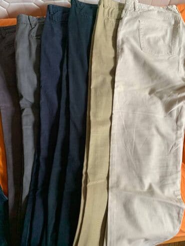 pantalone 34 to 78: 6 pari muskih pantalona 1 par farmerki+ 2 kosulje malo noseno,zbog — 1