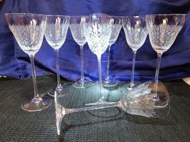 swarovski case za vino cena: Case za vino,Rosenthal,kristal,rucni rad Nemacka 70te. Case tanak — 1
