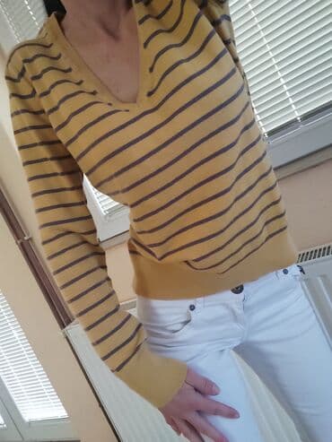 new yorker sakoi: S (EU 36), Cotton, Casual cut, Stripes — 2