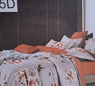 Kućni dekor: BRACNE POSTELJINE – komplet 5D dezen Opis: - Komplet posteljine sa — 4