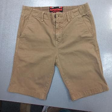 berška: Superdry muške chino bermude - Model: chino šorts - Boja: bež/khaki - — 1