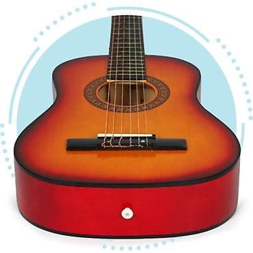 trenerke na veliko: VELIKA DRVENA GITARA ZA DECU NATURAL – ECO TOYS Šifra proizvoda — 2