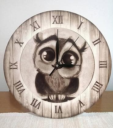 lezajevi forma ideale: Zidni satovi sa štampom po želji - Okrugli zidni satovi sa jasnim — 10