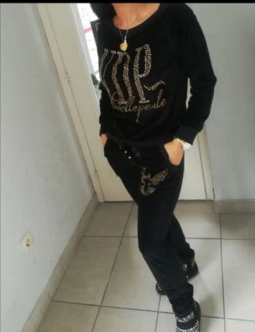 S (EU 36), Jednobojni, Sa ilustracijom, bоја - Crna